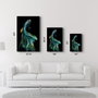 Wallity Pintura Decorativa de Vidrio Templado Multicolor 70 x 110 cm
